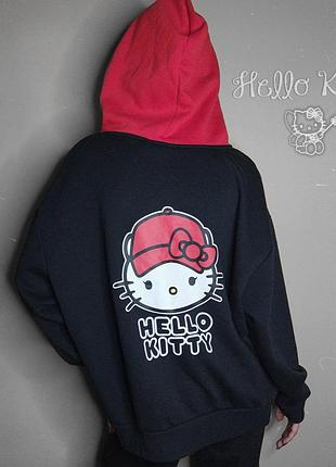 Худі оверсайз hellokitty тепла