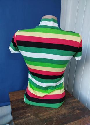 Гольф американка смугастий гольфік водолазка з коротким рукавом туреччина4 фото