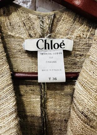 Вінтажний шовковий піджак жакет chloe оригінал3 фото