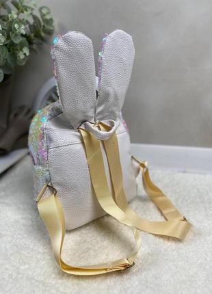 Рюкзак для девочки с ушками 🐰2 фото