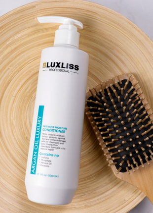 Увлажняющий аргановый кондиционер luxliss intensive moisture conditioner 500 мл1 фото