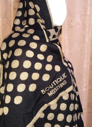 Moschino boutique шарф 200*60 оригинал шерсть палантин2 фото