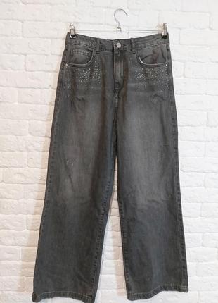 Фирменные джинсы палаццо 14-15 лет