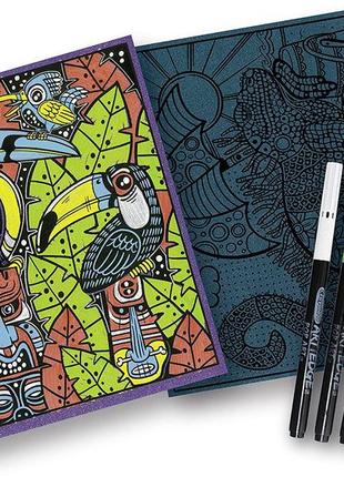 Набор для рисования в чемодане crayola art with edge coloring book. оригинал3 фото