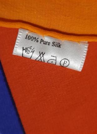 Ratiopharm 100% шовк стильний платок хустка  обшитий вручну5 фото