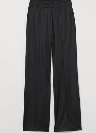 Стильні довгі широкі брюки-джогери (ефект атласної тканини)1 фото