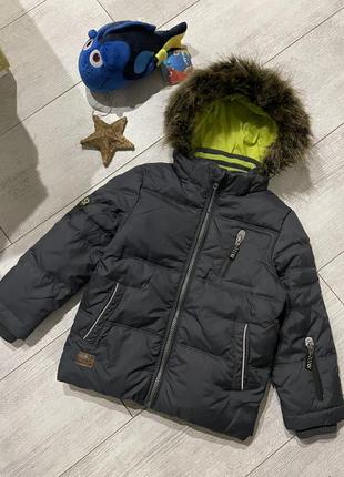 Фірмовий пуховик куртка  c&a 3-4 роки зимова1 фото