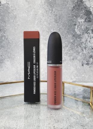 Рідка помада mac powder kiss liquid lipcolour 989 mull it over 5ml