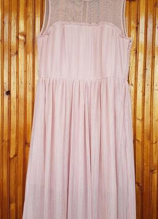 Вечірнє міді плаття плісе h&m з фатином.