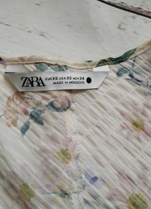 Блуза в принт від zara3 фото