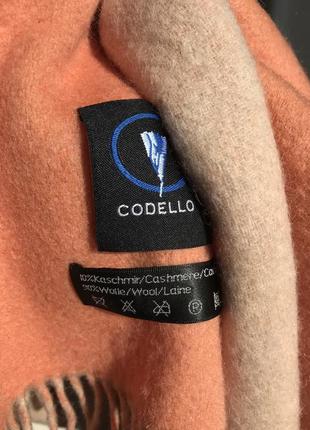 Codello кашемировый шерстяной шарф, вовняний кашеміровий шарф.3 фото