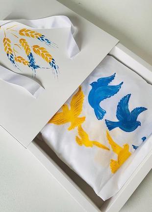 Сорочка (рубашка) біла патріотична 3