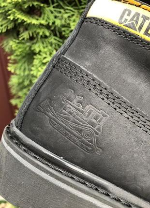 Мужские высокие ботинки с мехом caterpillar8 фото