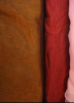 Тюль однотонний кольоровий, дешевий тюль оозпродаж   ❗8 фото