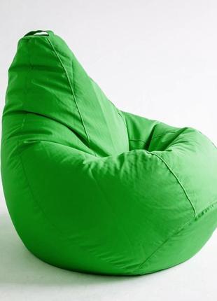 Крісло мішок зелений оксфорд, пуфик мішок крісло зелене, крісло груша зелене, крісло мішок зелене4 фото