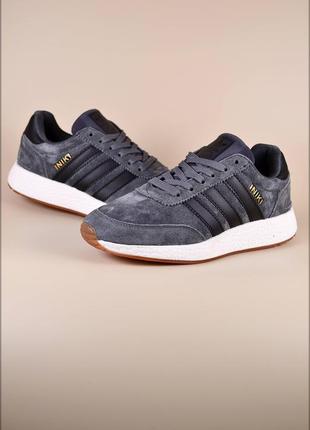 Женские кроссовки adidas iniki gray