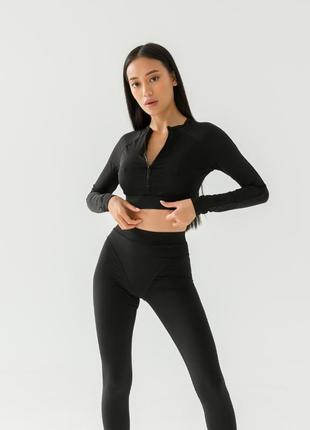 Жіночий топ з довгими рукавами для спорту, рашгард, топ