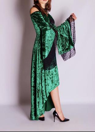 Сукня смарагдового кольору, пишна сукня на фотосесію4 фото