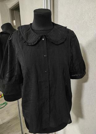 Jdy блуза під вінтаж прозора рукава ліхтарики сорочка