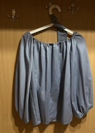 Женская нарядная блуза с опущенными плечами8 фото