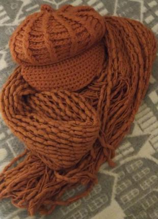 Шапка шарф