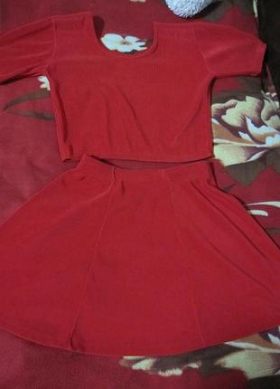 Спідниця і футболка стрейчові