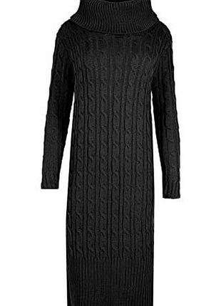 Платье вязаное теплое для девочки freespirit (англия) на 9-10 лет.