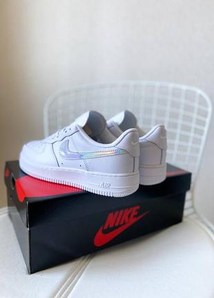 Кросівки nike air force 1 low white irisdescent5 фото