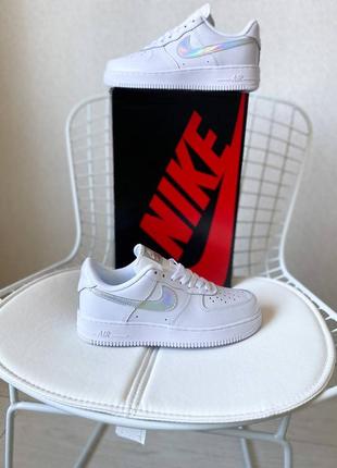 Кросівки nike air force 1 low white irisdescent3 фото