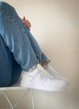 Кросівки nike air force 1 low white irisdescent6 фото