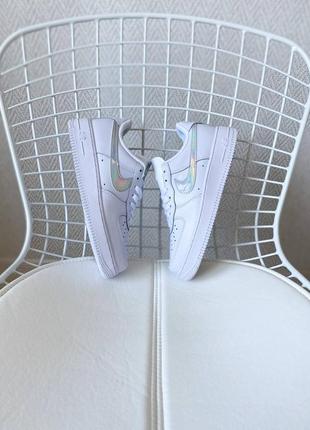 Кросівки nike air force 1 low white irisdescent2 фото