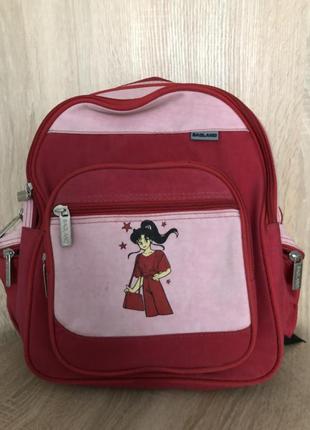 Рюкзак красно-розовый wallaby bagland