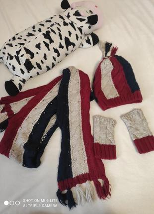 Шапка, шарф,рукавички2 фото
