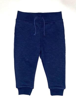 Утеплені спортивні штани синього кольору.// розмір: 80 (9/12 міс.) //бренд: primark