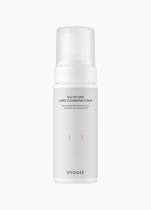 Очищающая пенка hyggee all-in-one care cleansing foam