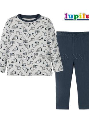 2-6 лет пижама для мальчика lupilu демисезонная домашняя одежда реглан лонгслив штаны для дома