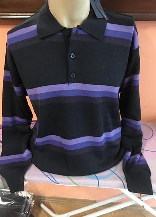 Мужской свитер поло bianco rosso турция л