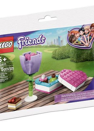 Lego friends коробка цукерок та квіти (30411)