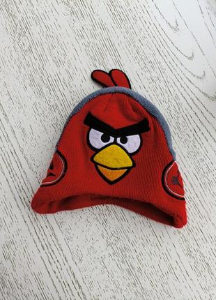 Шапка для хлопчика "angry birds" ред