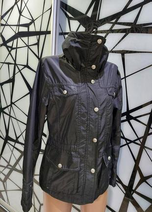 Осенняя куртка, ветровка taifun separates черного цвета 44-46 размера8 фото