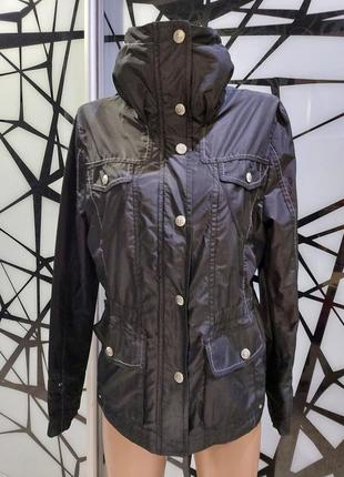 Осенняя куртка, ветровка taifun separates черного цвета 44-46 размера7 фото