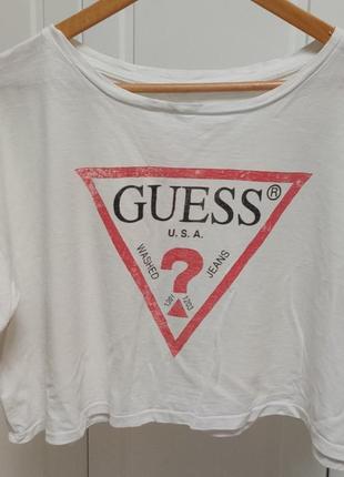 44-46-48 футболка oversize guess укороченная