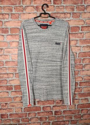 Кофта лонгслив с лампасами superdry