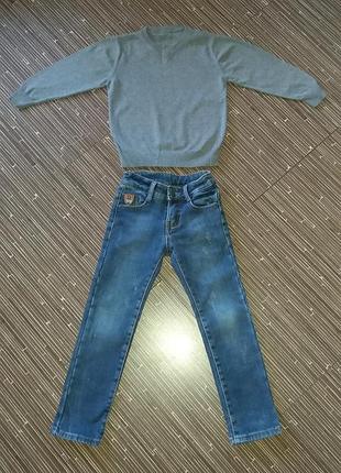 Джинси утеплені і светр (комплект)