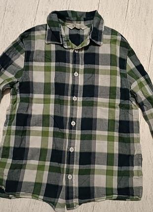 Рубашка h&m на 9-10 лет, р.140 4