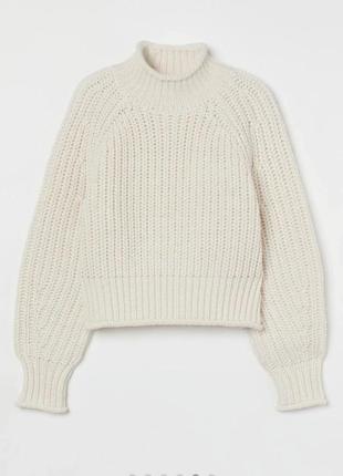 Популярный свитер грубой вязки