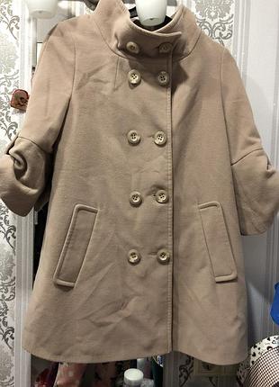 Кашемировое пальто, подойдёт и для беременных