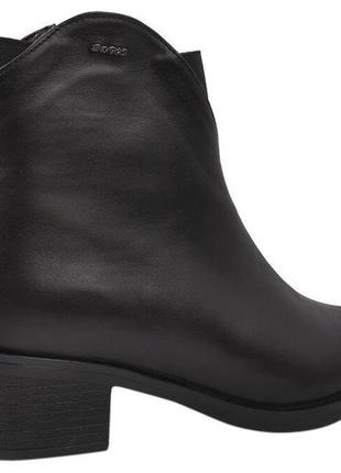 Ботинки  женские из натуральной кожи, на низком каблуке, черные, savio, 404 фото