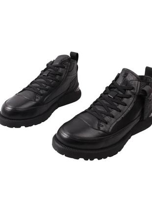 Ботинки мужские cosottinni черные натуральная кожа5 фото