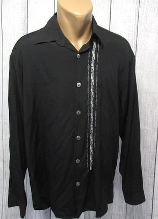 Рубашка unoduetre, l, polyester, стильная, отл сост!